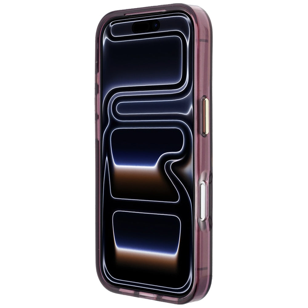 Case for Apple iPhone 18 Pro / 17 Pro, Karl Lagerfeld, IML Big Signature Resin Logo and Metal Frame, Burgundy