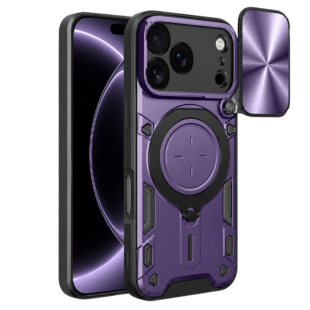 Case for Apple iPhone 18 Pro / 17 Pro, Techsuit, CamGuard Pro, Purple