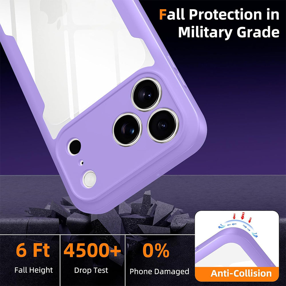 Case for Apple iPhone 18 Pro / 17 Pro, Techsuit, ColorVerse 360, Purple