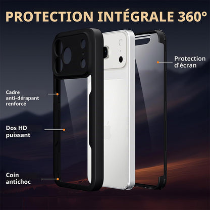 Case for Apple iPhone 18 Pro / 17 Pro, Techsuit, ColorVerse 360, Black
