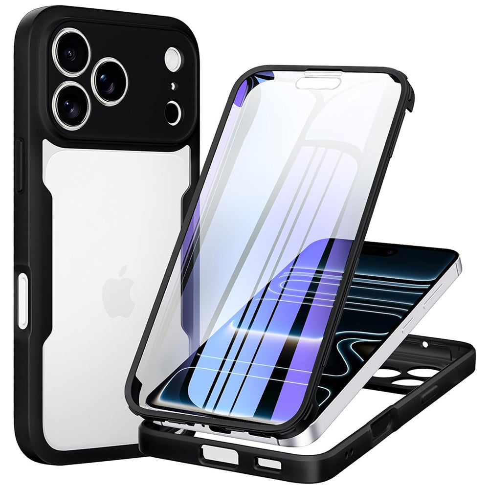 Case for Apple iPhone 18 Pro / 17 Pro, Techsuit, ColorVerse 360, Black