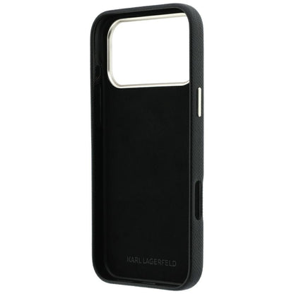 Case for Apple iPhone 18 Pro Max / 17 Pro Max, Karl Lagerfeld, Smooth Big Resin Signature Logo, Black