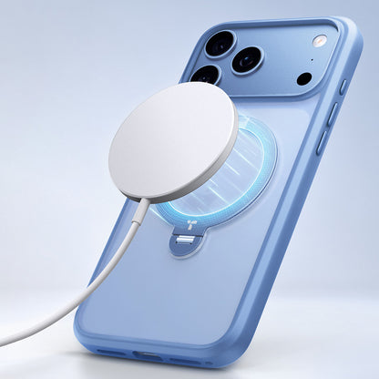 MagSafe Case for Apple iPhone 18 Pro Max / 17 Pro Max, Torras, Ostand Spin, Blue