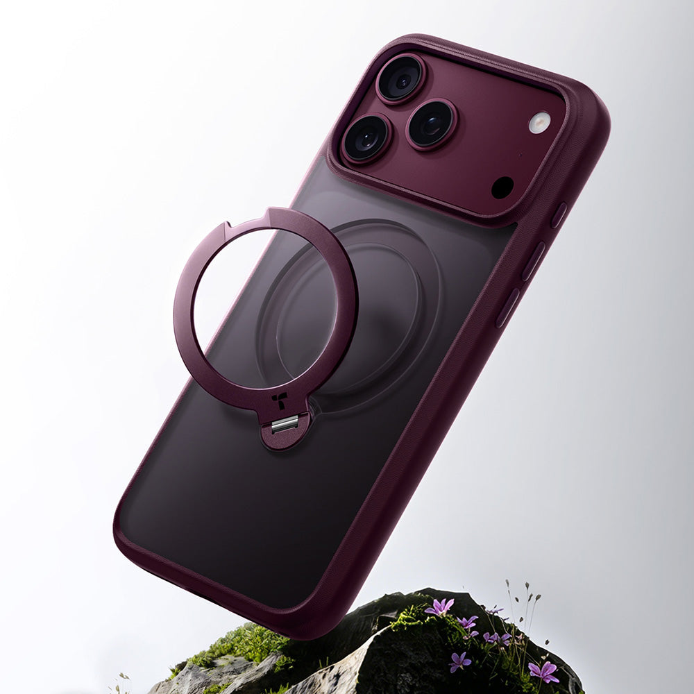 MagSafe Case for Apple iPhone 18 Pro Max / 17 Pro Max, Torras, Ostand Spin, Purple