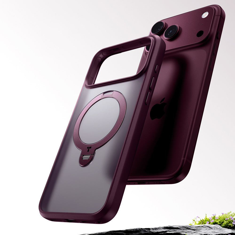 MagSafe Case for Apple iPhone 18 Pro Max / 17 Pro Max, Torras, Ostand Spin, Purple