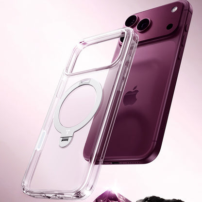 MagSafe Case for Apple iPhone 18 Pro Max / 17 Pro Max, Torras, Ostand Spin, Transparent