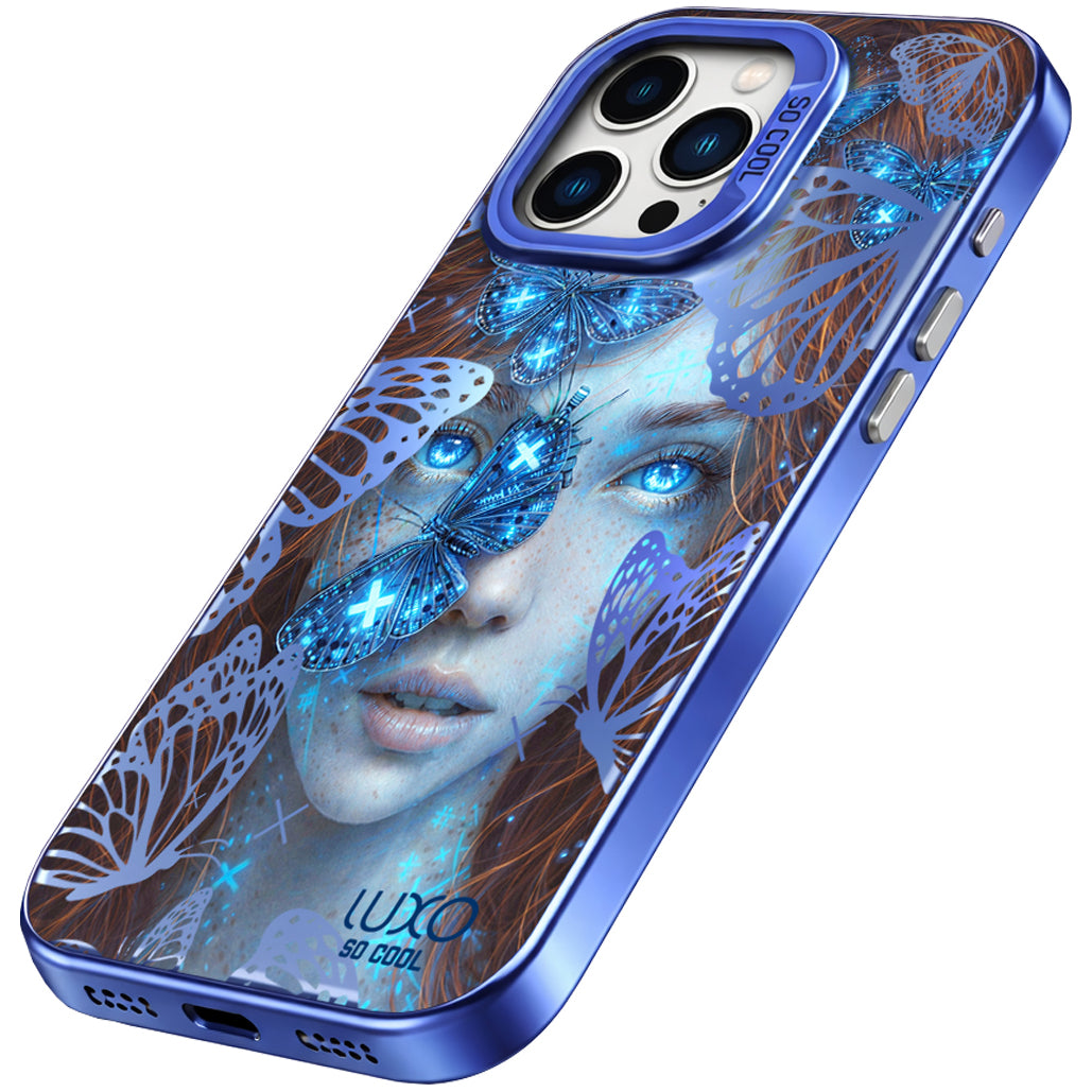 Case for Apple iPhone 11, LUXO So CooL, ArcadiA Butterfly Girl, Multicolor