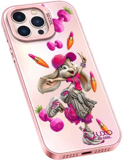 Case for Apple iPhone 16 Pro, LUXO So CooL, ArcadiA Rabbit, Multicolor