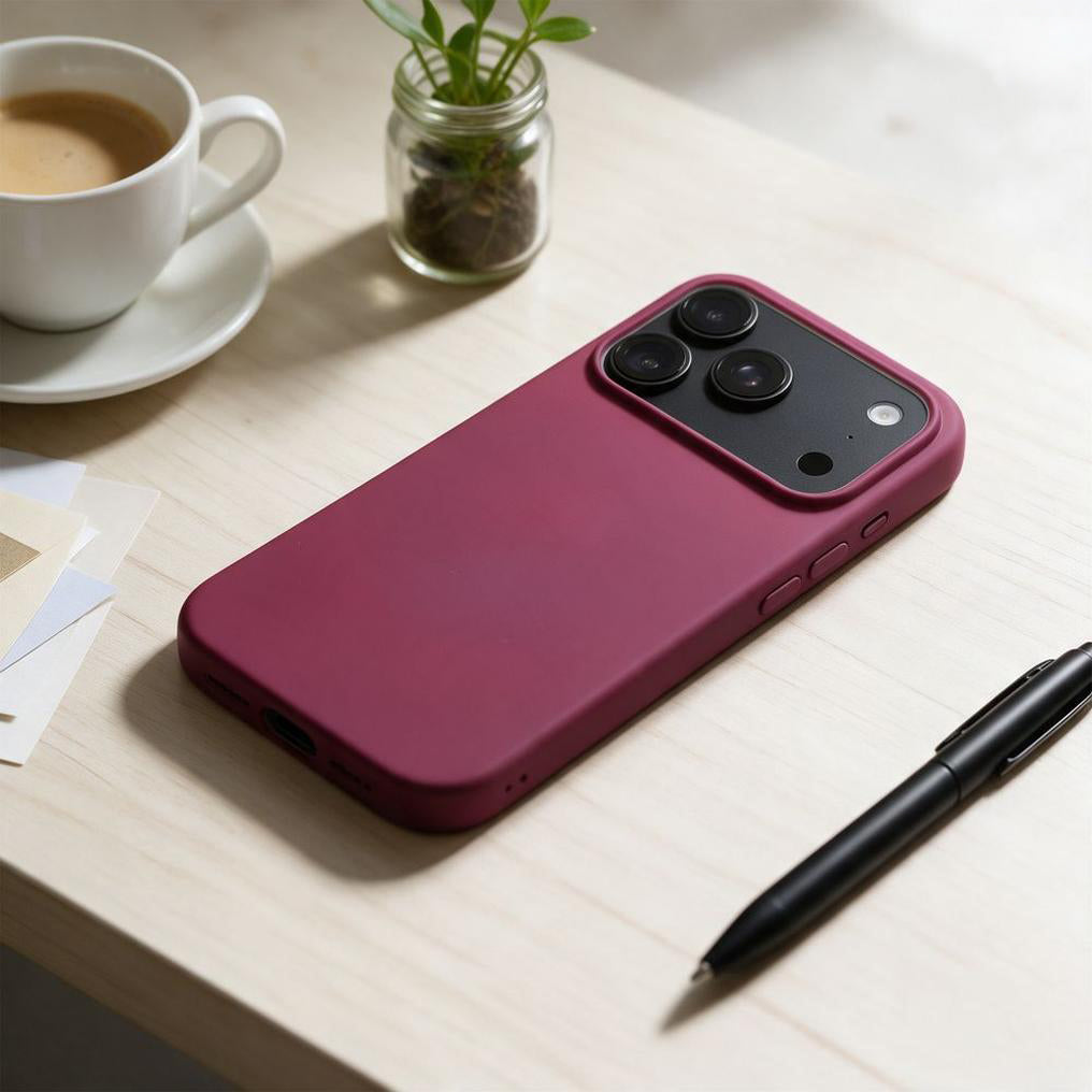 Case for Apple iPhone 18 Pro Max / 17 Pro Max, OEM, Silicone, Burgundy