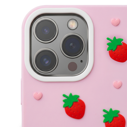 Case for Apple iPhone 17 Pro, OEM, Strawberry, Pink