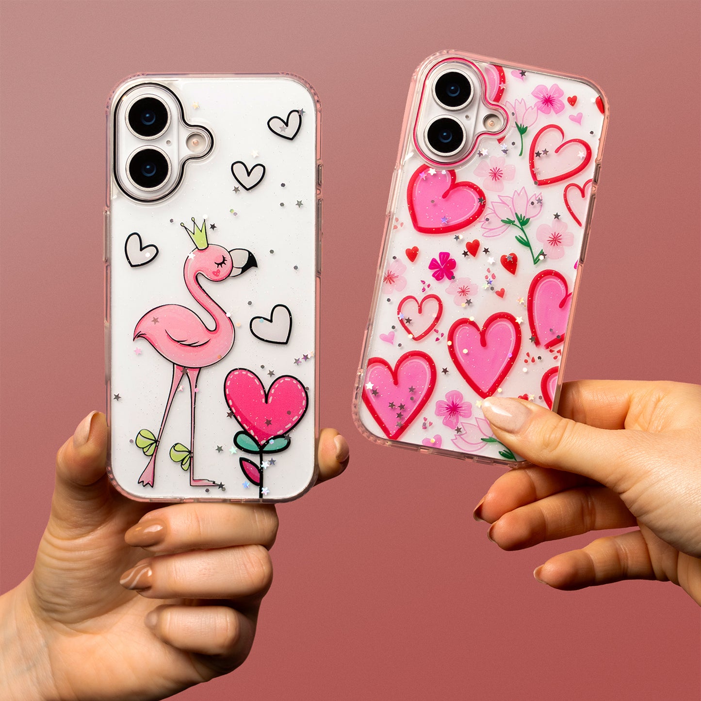 Case for Apple iPhone 17 Pro, OEM, Ultra Trendy Love 2, Multicolor