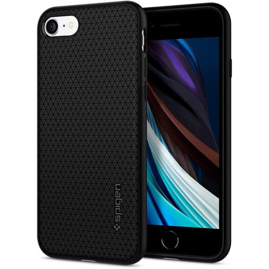 Case for Apple iPhone SE (2022) / SE (2020) / 8 / 7, Spigen, Liquid Air, Black 042CS20511