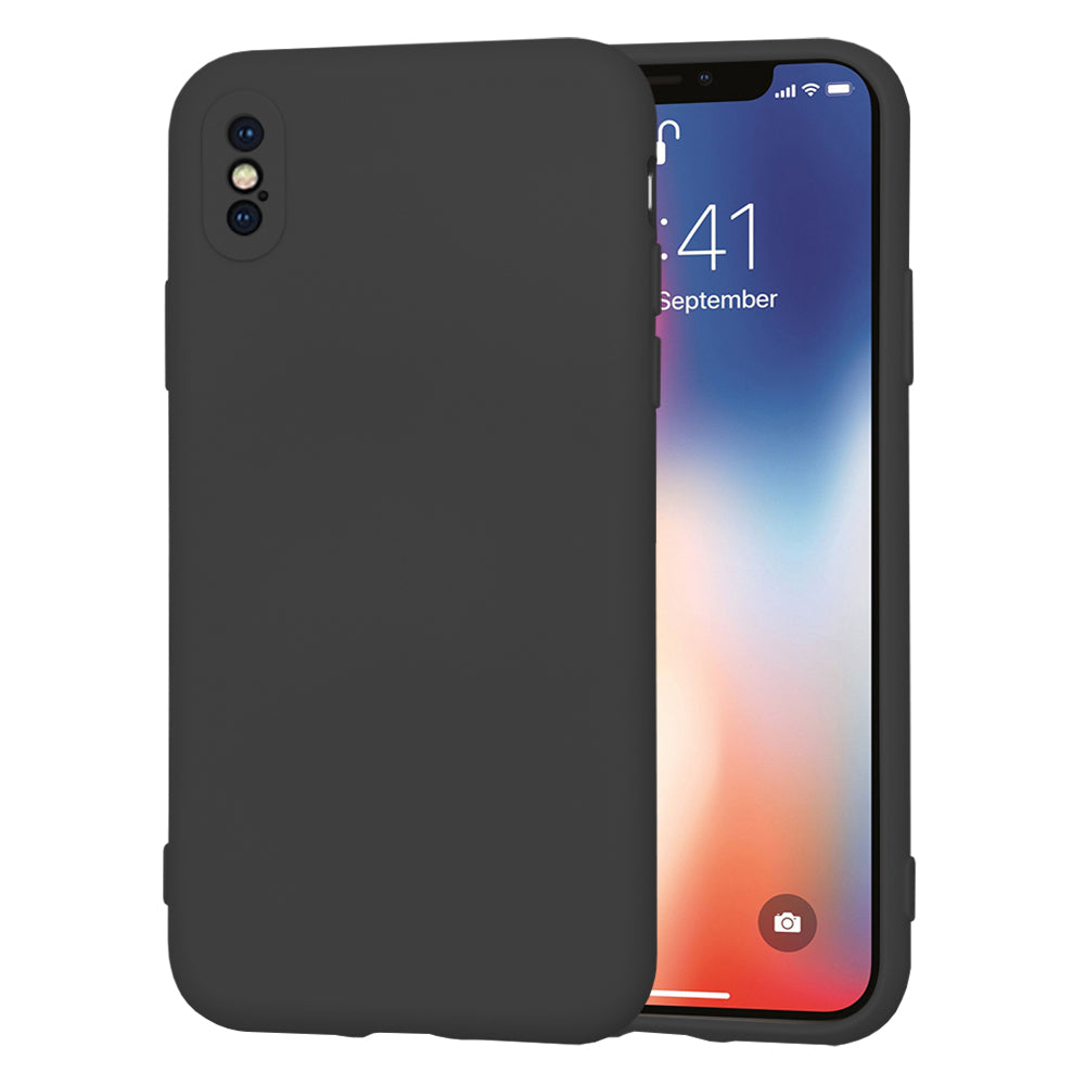 Case for Apple iPhone XS / X, Techsuit, SoftFlex, Black