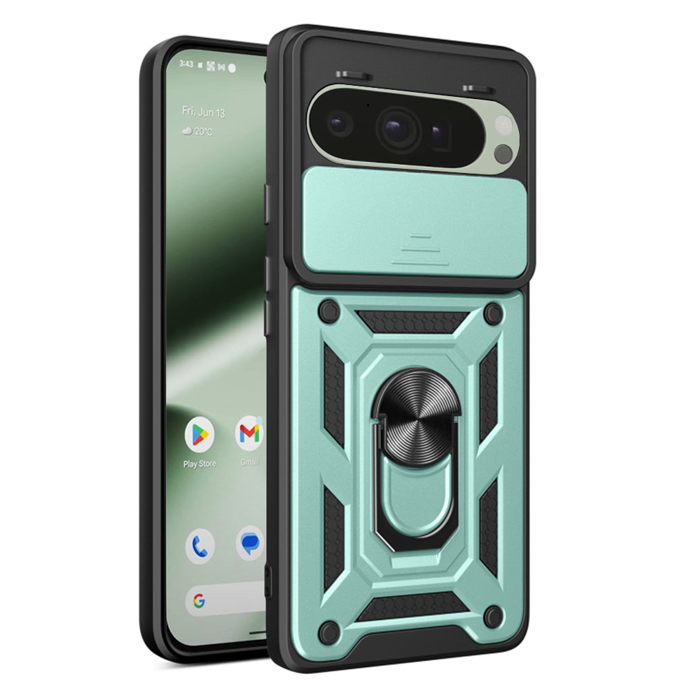 Case for Google Pixel 10 Pro / 10, Techsuit, CamShield, Green