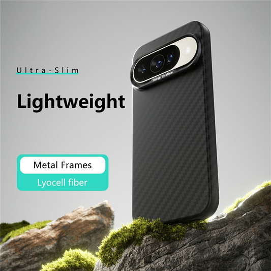 Case for Google Pixel 10 Pro / 10, Abeei, Carbon Minimalist, Black