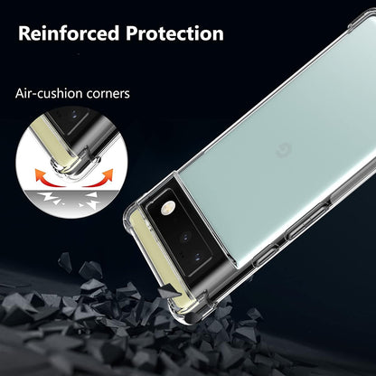 Case for Google Pixel 6, Techsuit, Shockproof Clear, Transparent