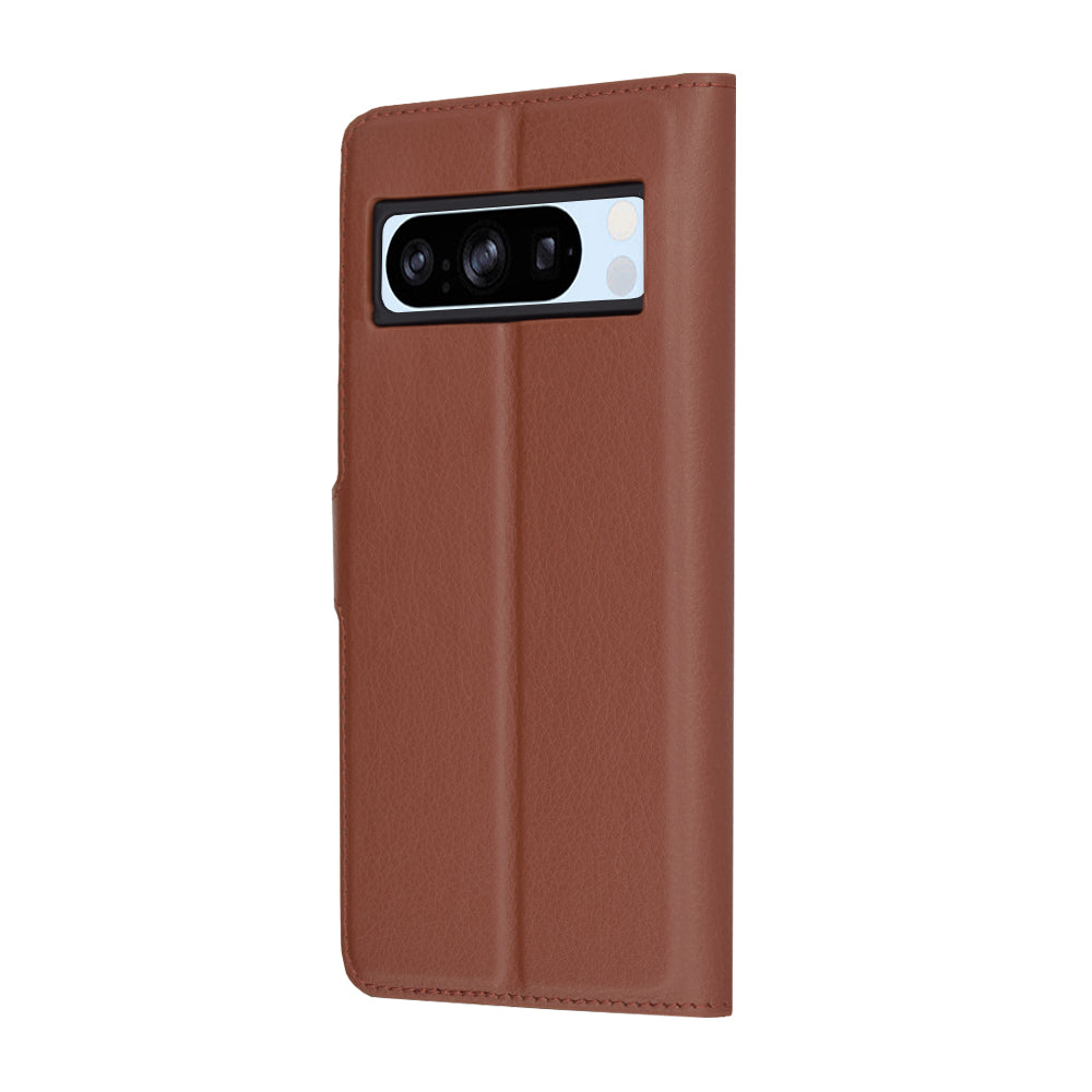 Case for Google Pixel 8 Pro, Techsuit, Leather Folio, Brown