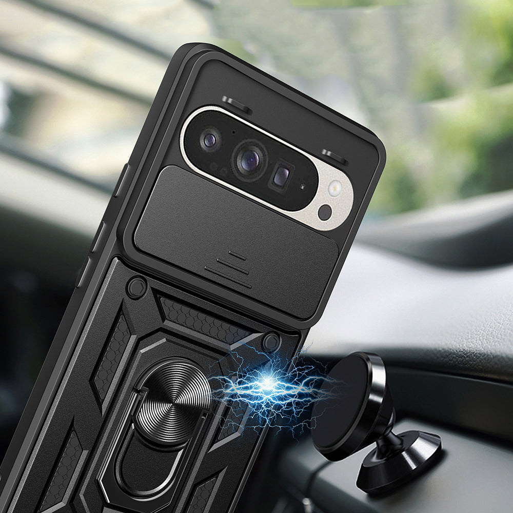 Case for Google Pixel 9 / 9 Pro, Techsuit, CamShield, Black