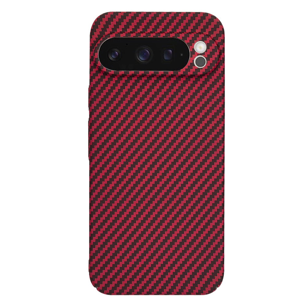 Case for Google Pixel 9 Pro, Techsuit, Carbonite FiberShell, Red