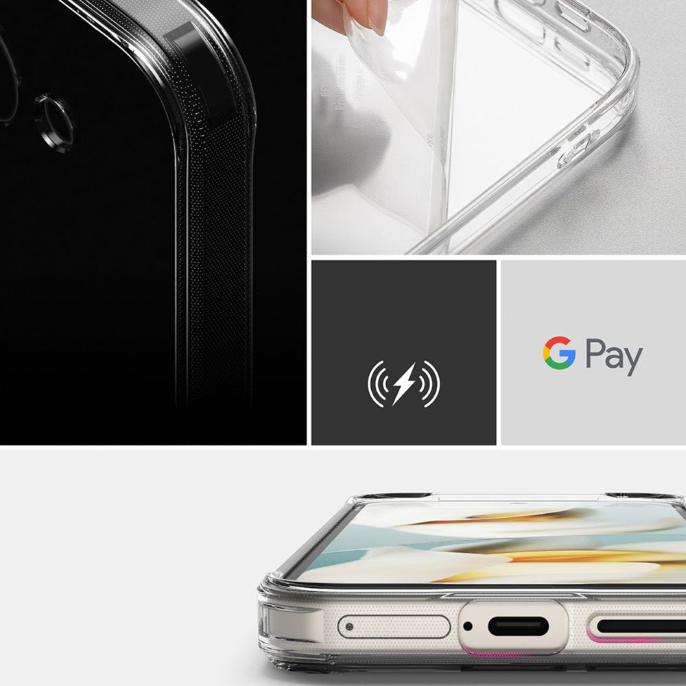 Case for Google Pixel 9a, Ringke, Fusion, Transparent