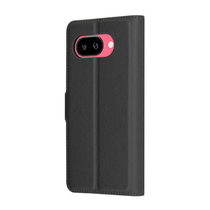 Case for Google Pixel 9a, Techsuit, Leather Folio, Black
