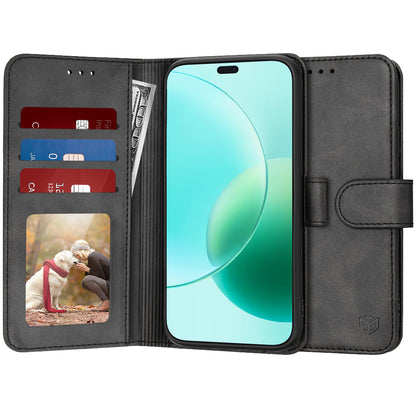 Case for Honor 400 Lite, Techsuit, Diary Book, Black