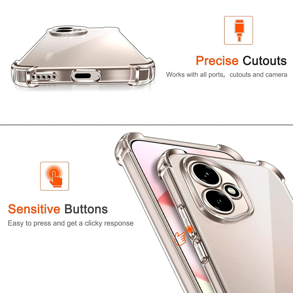 Case for Honor 400 Pro, Techsuit, Shockproof Clear, Transparent