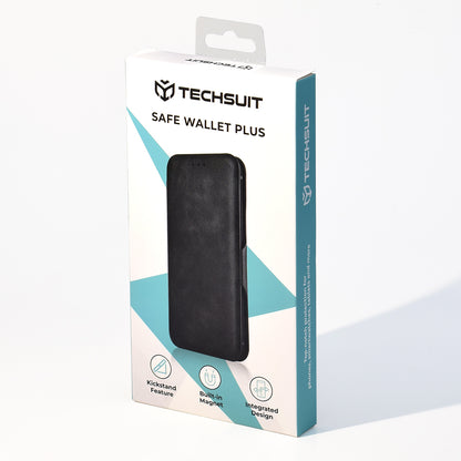 Case for Honor 400 Smart 4G / X7d 4G / 400 Smart 5G, Techsuit, Safe Wallet Plus, Black