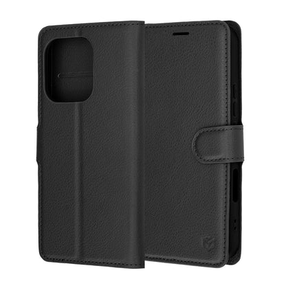Case for Honor 600 Lite, Techsuit, Leather Folio, Black
