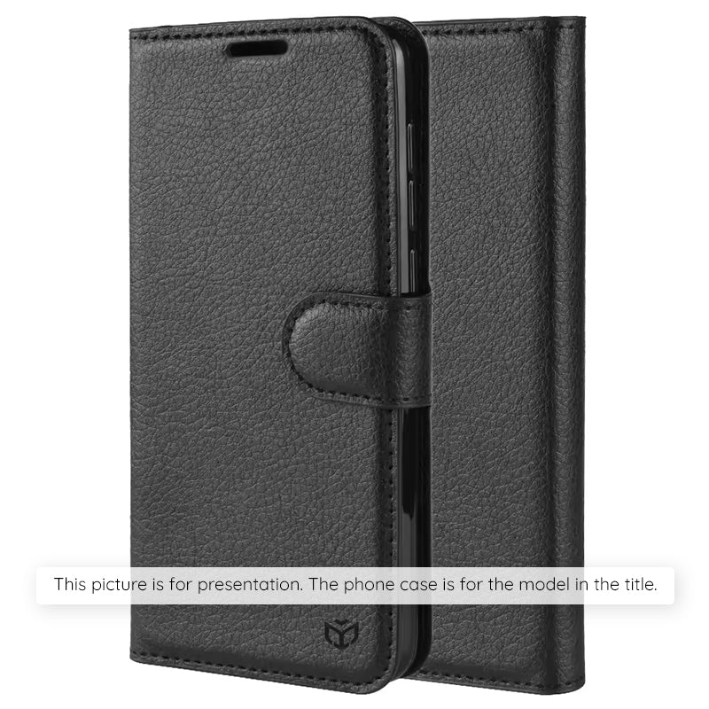 Case for Honor 600 Pro / 600, Techsuit, Leather Folio, Black