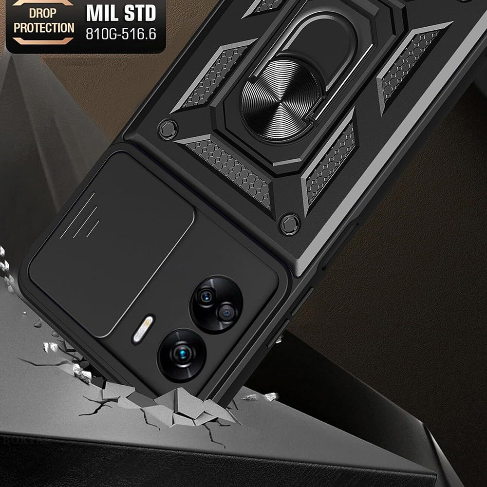 Case for Honor 90 Lite, Techsuit, CamShield, Black