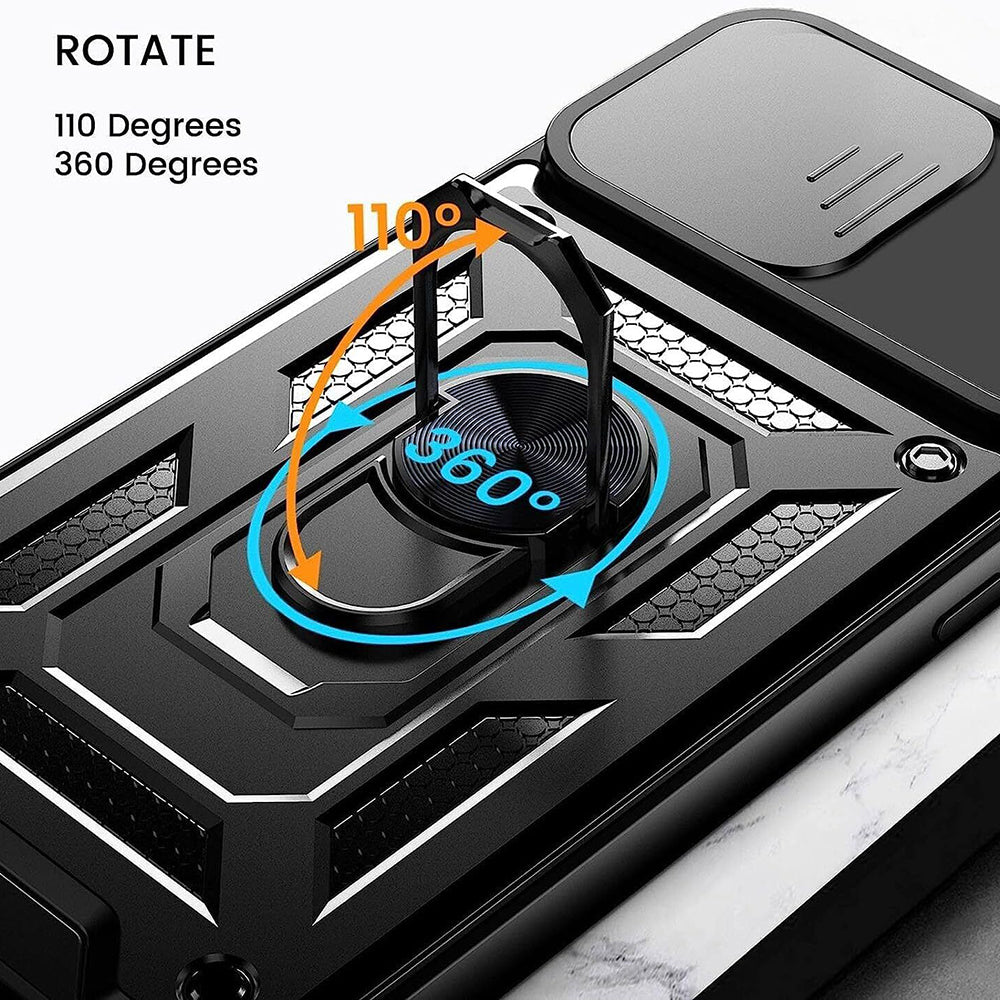 Case for Honor 90 Lite, Techsuit, CamShield, Black