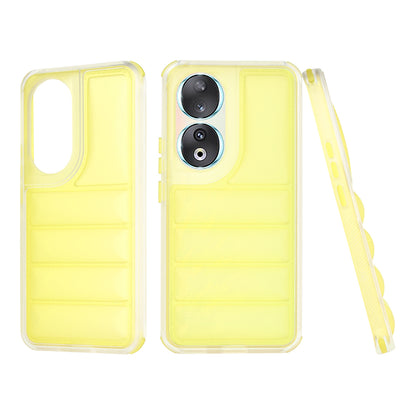 Case for Honor 90, Techsuit, Wave Shield, Yellow