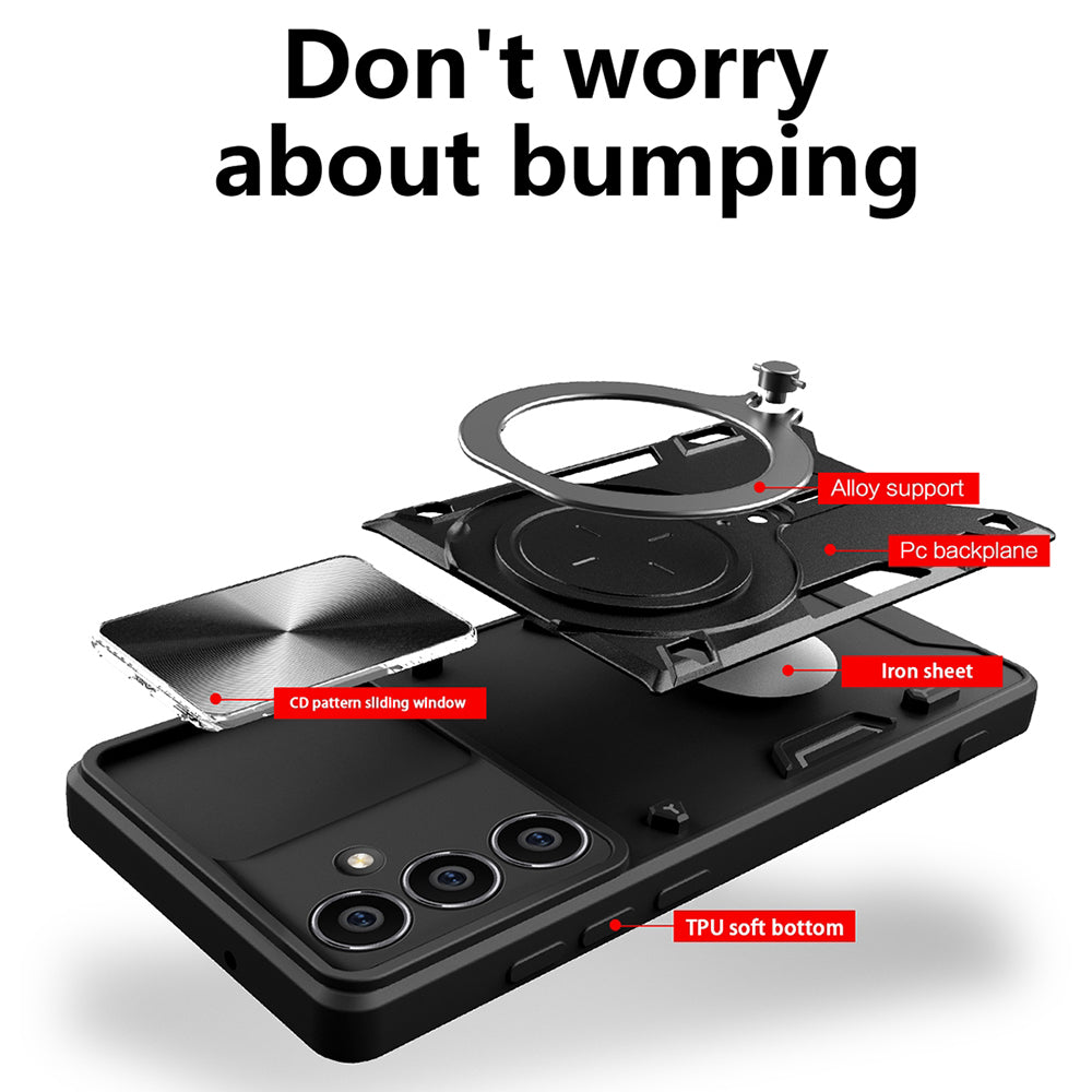 Case for Honor X5c Plus, Techsuit, CamGuard Pro, Rose Gold