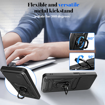 Case for Honor X5c Plus, Techsuit, CamShield, Green