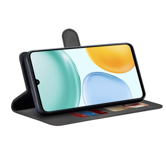 Case for Honor X5c Plus, Techsuit, Diary Book, Black