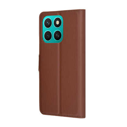 Case for Honor X8c, Techsuit, Leather Folio, Brown