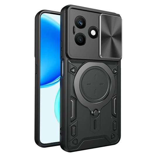 Case for Honor X8d, Techsuit, CamGuard Pro, Black