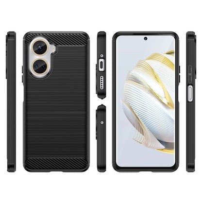 Case for Huawei nova 10 SE, Techsuit, Carbon, Black