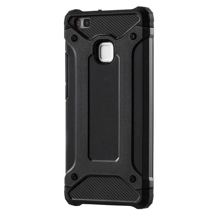Case for Huawei P9 lite (2016), Techsuit, Hybrid Armor, Black