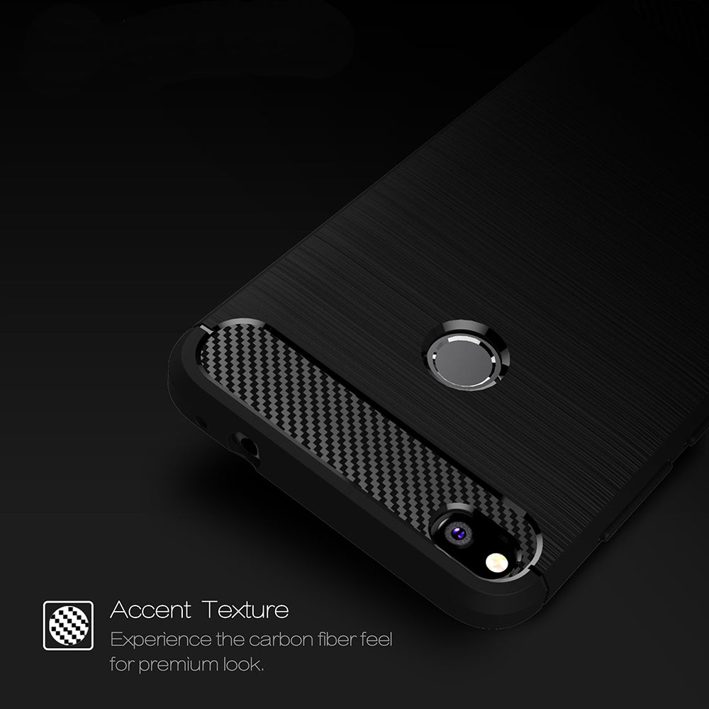 Case for Huawei P9 Lite (2017) / P8 Lite (2017), Techsuit, Carbon, Black