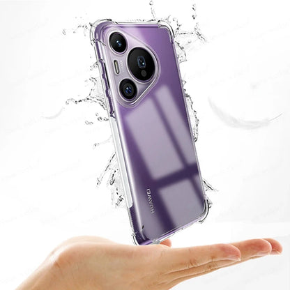 Case for Huawei Pura 70, Techsuit, Shockproof Clear, Transparent