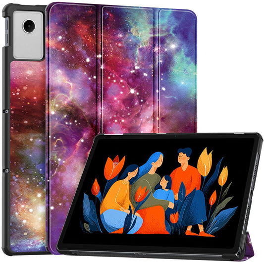 Case for Lenovo Idea Tab Plus, Techsuit, FoldPro Galaxy, Multicolor