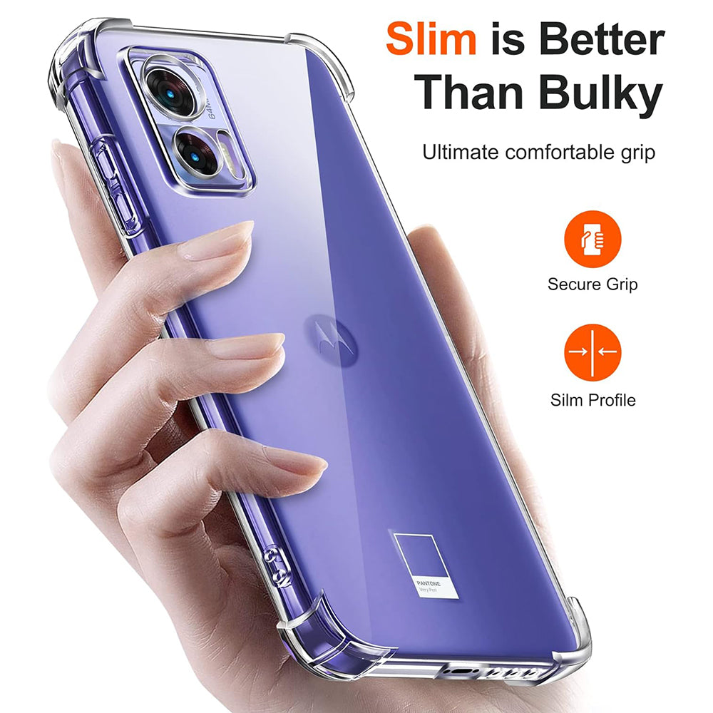 Case for Motorola Edge 30 Neo, Techsuit, Shockproof Clear, Transparent