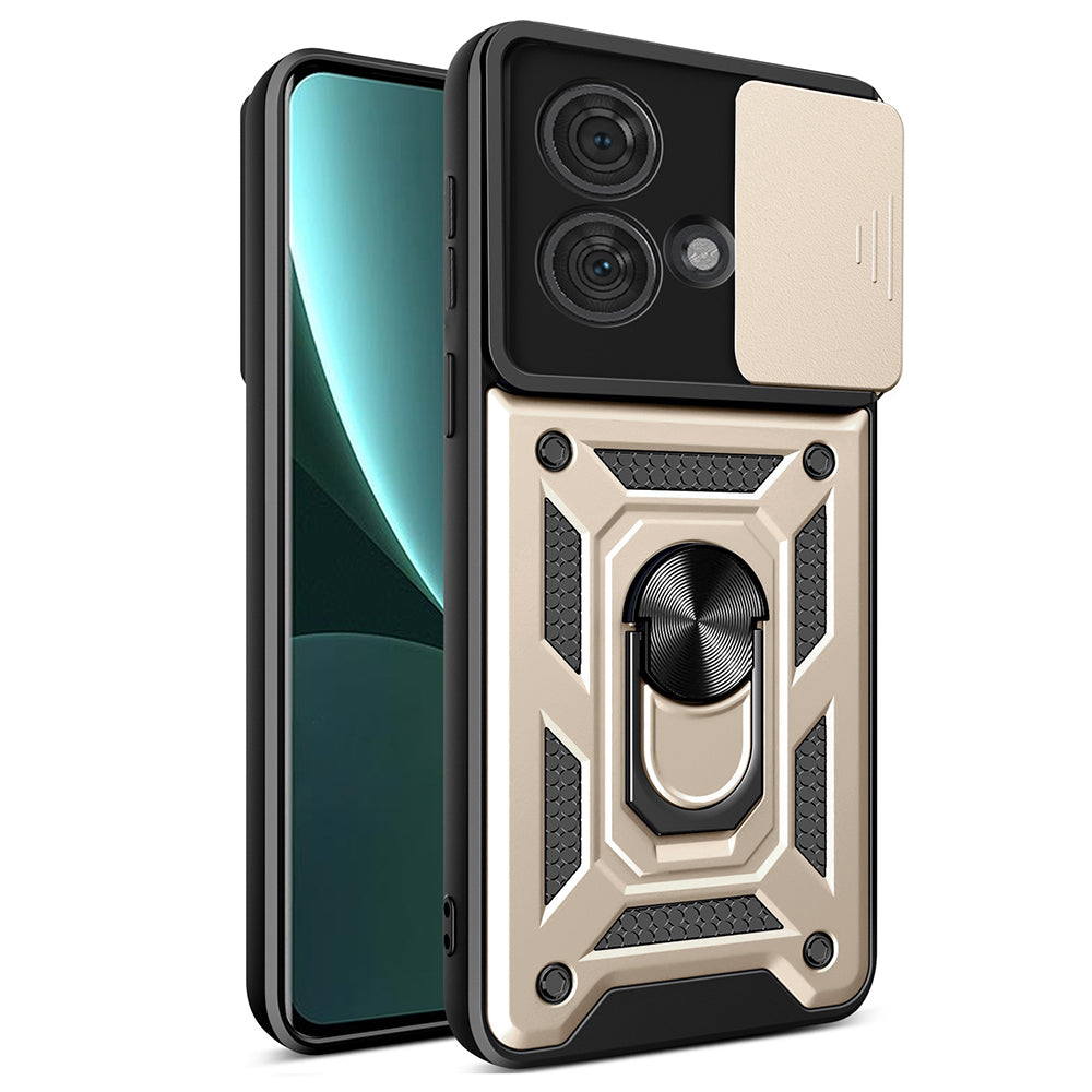 Case for Motorola Edge 40 Neo, Techsuit, CamShield, Gold