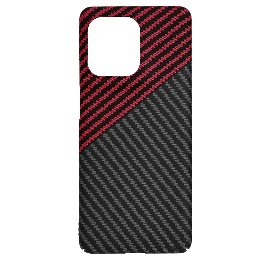 Case for Motorola Edge 50 Pro, Techsuit, Carbonite FiberShell, Black Red