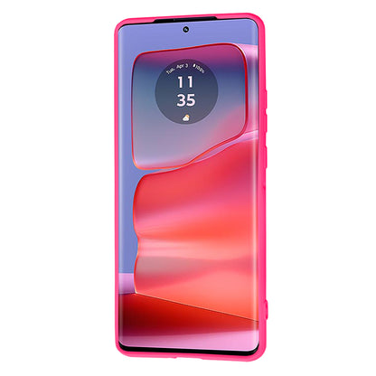 Case for Motorola Edge 50 Pro, Techsuit, SoftFlex, Dark Pink
