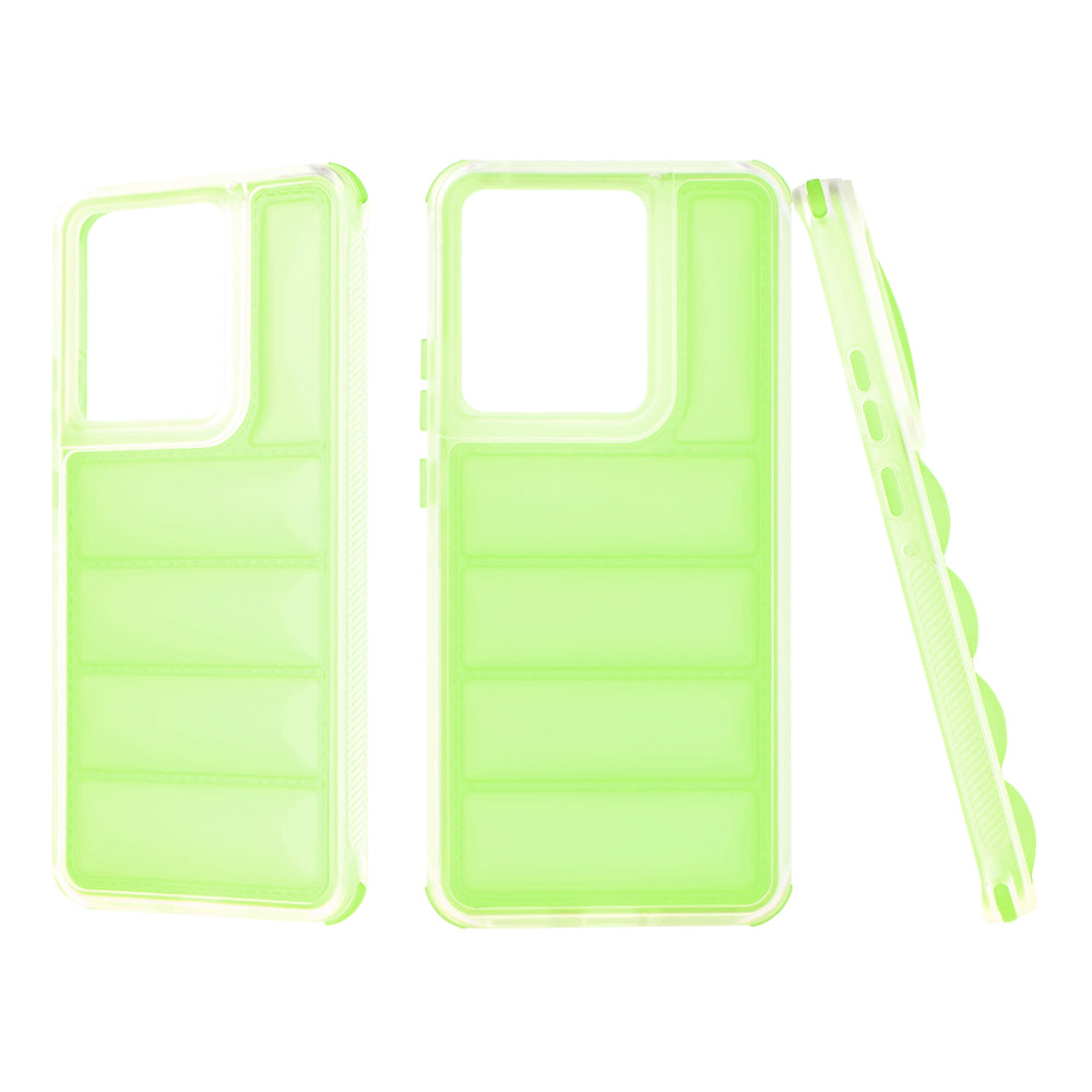 Case for Motorola Edge 50 Pro, Techsuit, Wave Shield, Green