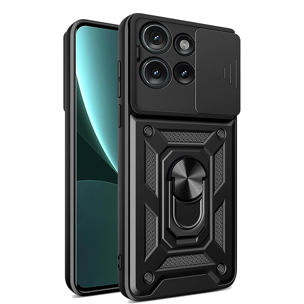 Case for Motorola Edge 50, Techsuit, CamShield, Black
