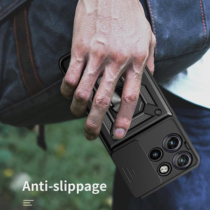 Case for Motorola Edge 50, Techsuit, CamShield, Black